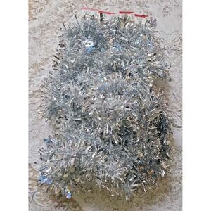 Ashland Shiny Silver Garland Holiday Decoration 12 ft X 3/6ft. X 1 New Lot of 4